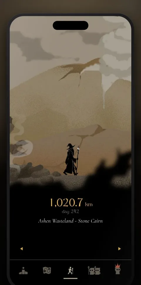 MistyWay: the wanderer in a misty wasteland, 1,020 km walked on day 292