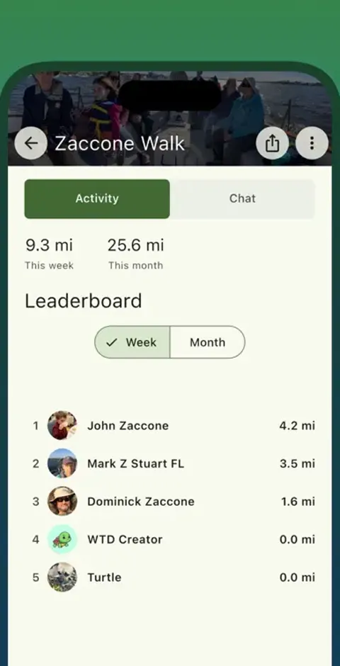 Walk the Distance: a group leaderboard on the Appalachian Trail